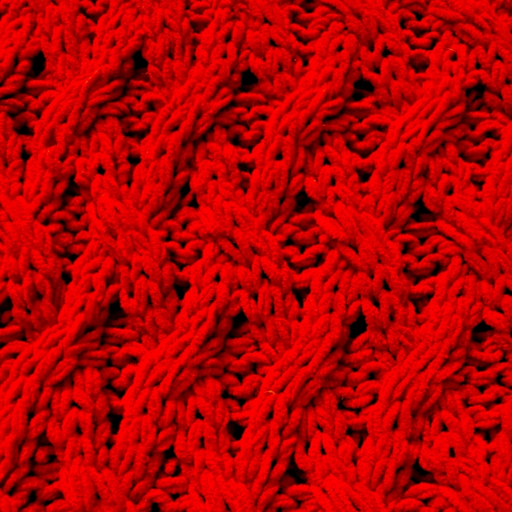 Cable knit throw - Picture 3 of 4